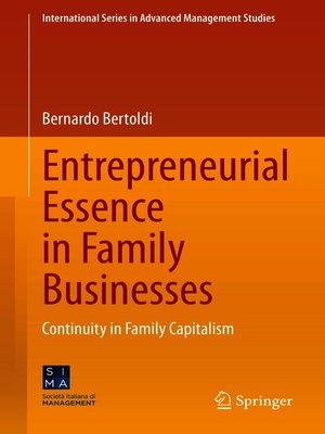 cover image of Entrepreneurial Essence in Family Businesses